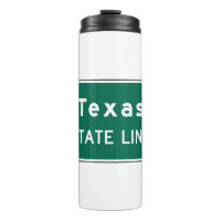 Texas State Line Road Sign