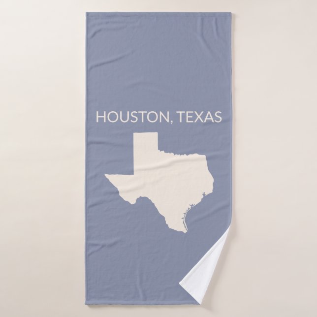Texas State Map Home Decor  Bath Towel Set (Bath Towel)