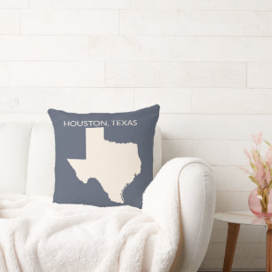 Texas State Map Home Decor Cushion