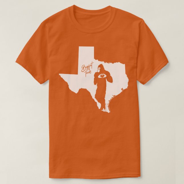 Texas State Map T-Shirt (Design Front)