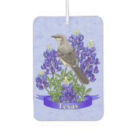 Texas State Mockingbird & Bluebonnet Flower