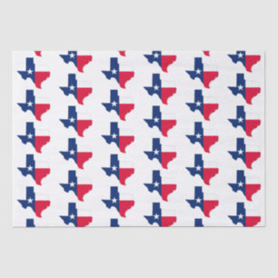 Texas State Outline and Flag Colours, Tissue Paper