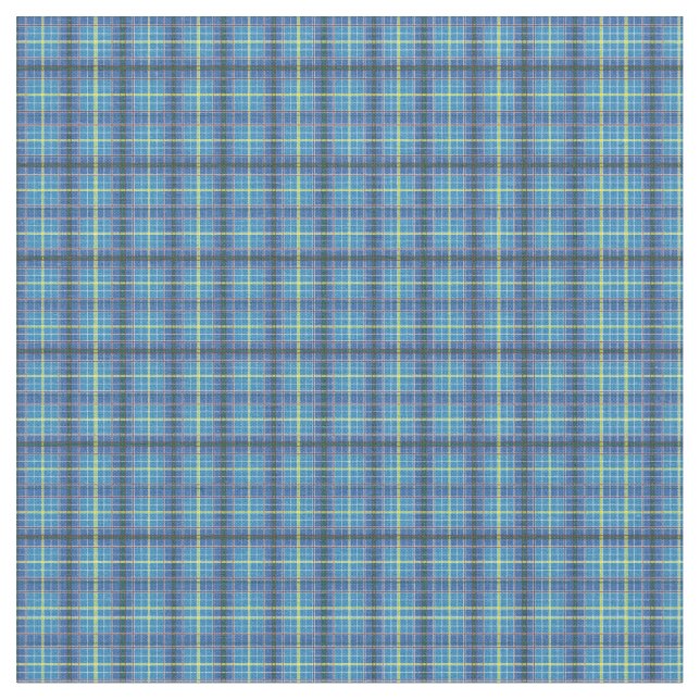 Texas State Tartan Fabric (Close Up)