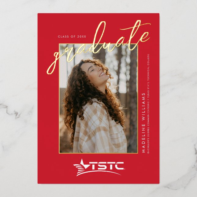 Texas State Technical College Graduation (Front)