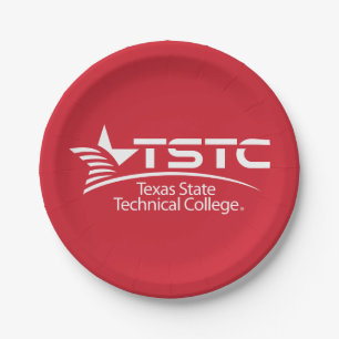 Texas State Technical College Logo Paper Plate