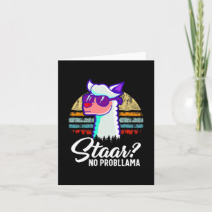 Texas State Test Day Llama Alpaca For Students Card