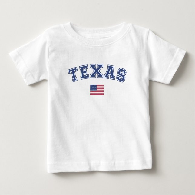 Texas State USA Flag Baby T-Shirt (Front)