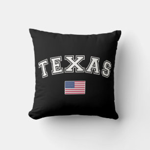 Texas State USA Flag Cushion