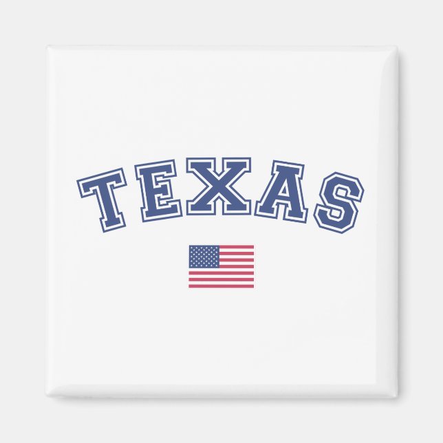 Texas State USA Flag Magnet (Front)