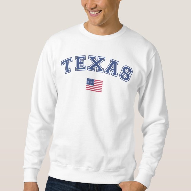 Texas State USA Flag Sweatshirt (Front)