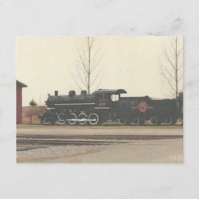 Texas Steam Locomotive Postcard (Front)