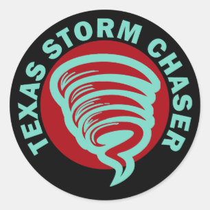 Texas Storm Chaser Classic Round Sticker