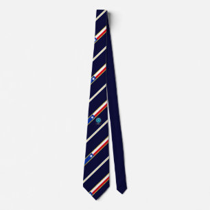 Texas stripes flag tie