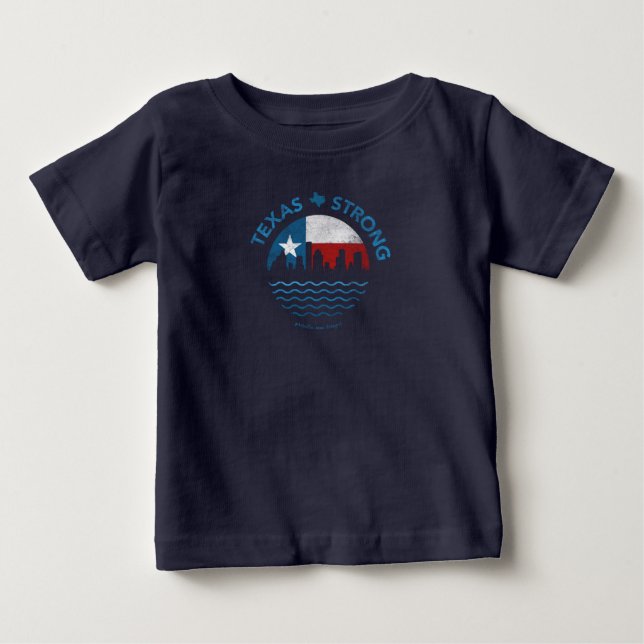 Texas Strong Hurricane Harvey Baby T-shirt (Front)