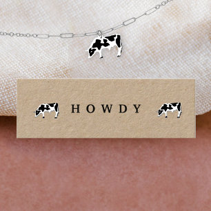 Texas Stud Earring Custom Jewellery Display Card