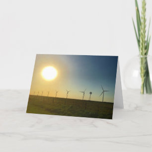 texas sunset greeting card