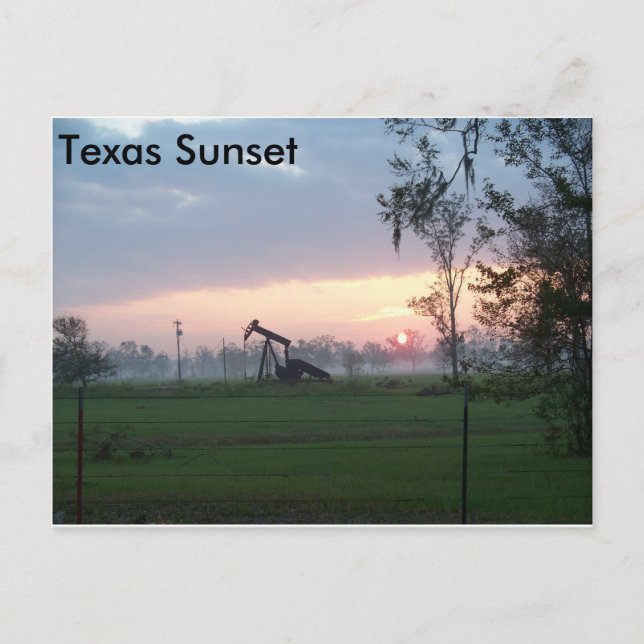 Texas Sunset Postcard (Front)