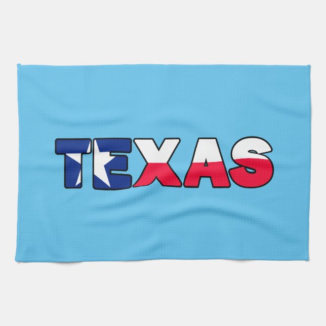 Texas Tea Towel (Horizontal)
