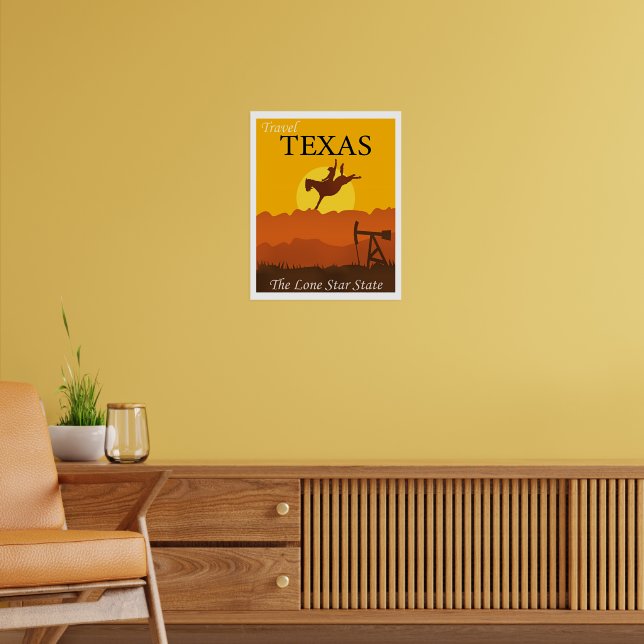 Texas, The Lone Star State, Poster (Living Room 2)