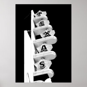 Texas Theatre Sign - Poster