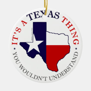 Texas Thing Ceramic Tree Decoration