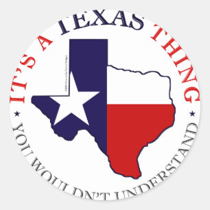 Texas Thing Classic Round Sticker