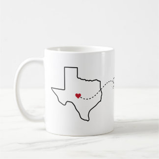 Texas to Louisiana - Heart2Heart Coffee Mug