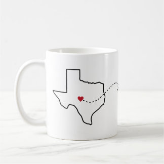 Texas to Nebraska - Heart2Heart Coffee Mug