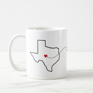 Texas to Pennsylvania - Heart2Heart Coffee Mug