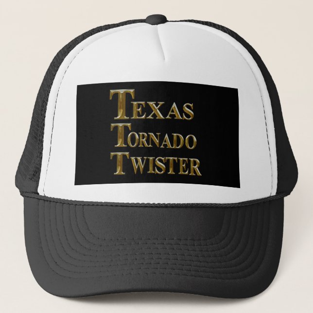 TEXAS TORNADO TWISTER TRUCKER HAT (Front)