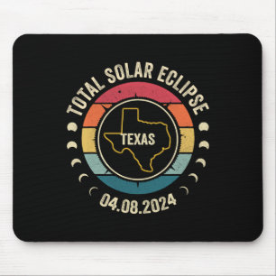 Texas Total Solar Eclipse 2024 American Totality A Mouse Pad