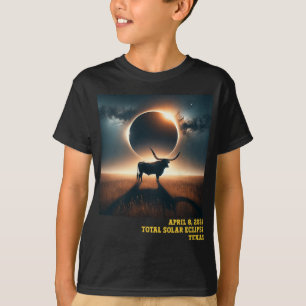 Texas Total Solar Eclipse 2024 Commemorative Astro T-Shirt