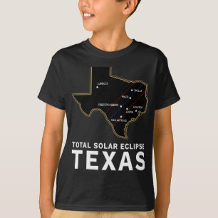 Texas Total Solar Eclipse 2024 Path Of Totality Te T-Shirt