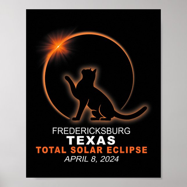 Texas Total Solar Eclipse 2024  Poster (Front)