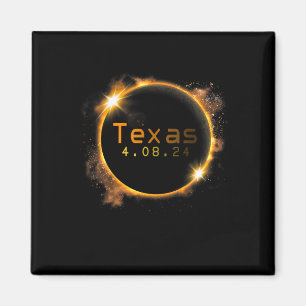 Texas Total Solar Eclipse 2024 Solar Eclipse  Magnet