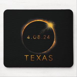 Texas Total Solar Eclipse April 8 2024 Texas Solar Mouse Pad