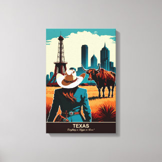 Texas Travel: Everything is Bigger Canvas Print
