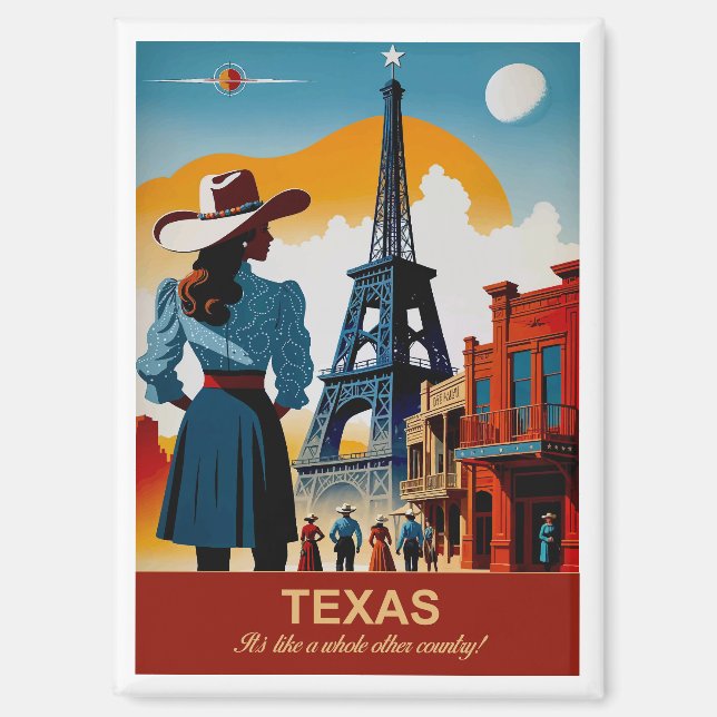 Texas Travel: It's Like A Whole Other Country Magnet (Front)