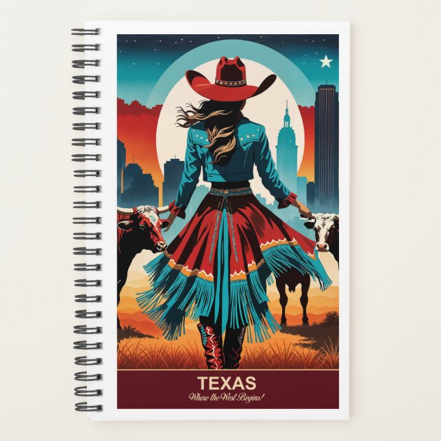 Texas Travel: Where the West Begins Planner (Front)