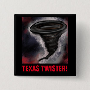 TEXAS TWISTER 15 CM SQUARE BADGE