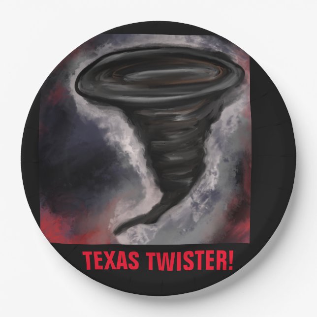 TEXAS TWISTER PAPER PLATE (Front)
