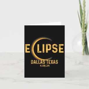 Texas Tx Tee Total Solar Eclipse Party 2024 Totali Card