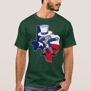 Texas Uncle Sam Texan 4th of July USA Patriotic T-Shirt