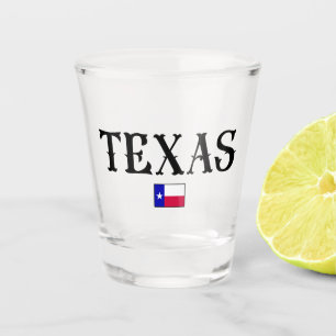Texas USA State Map Flag Shot Glass