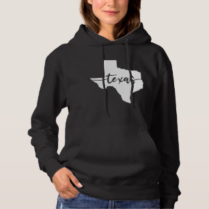 Texas USA State Map Hoodie