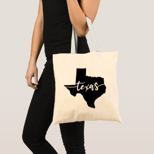 Texas USA State Map Tote Bag