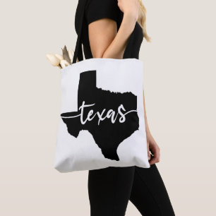 Texas USA State Map Tote Bag