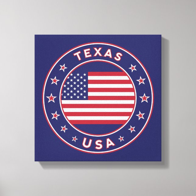 Texas, USA States, poster, canvas Print (Front)