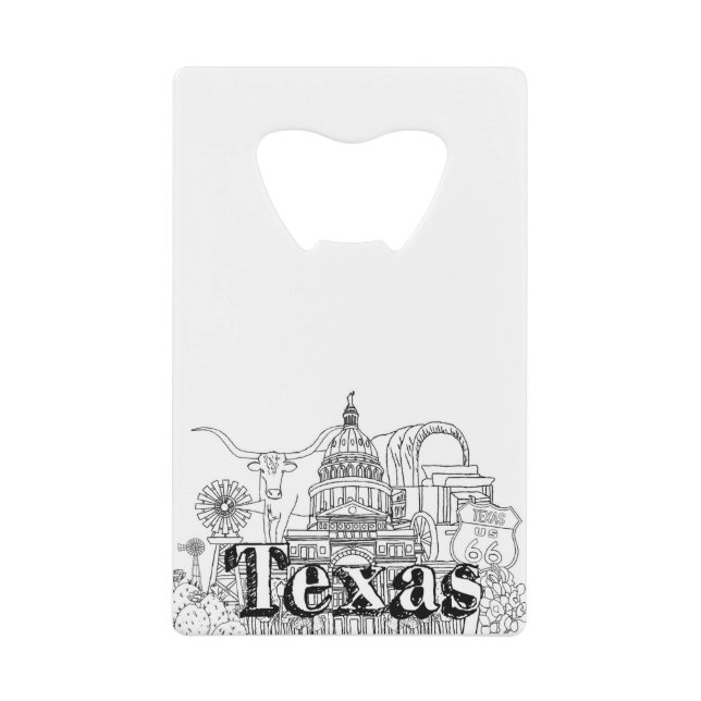Texas Vacation Art Drawing Vacation Art Travelling (Front)