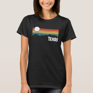 Texas Vintage Sunset 80s Retro Summer State USA T-Shirt